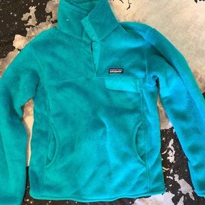 Patagonia light aqua sweater